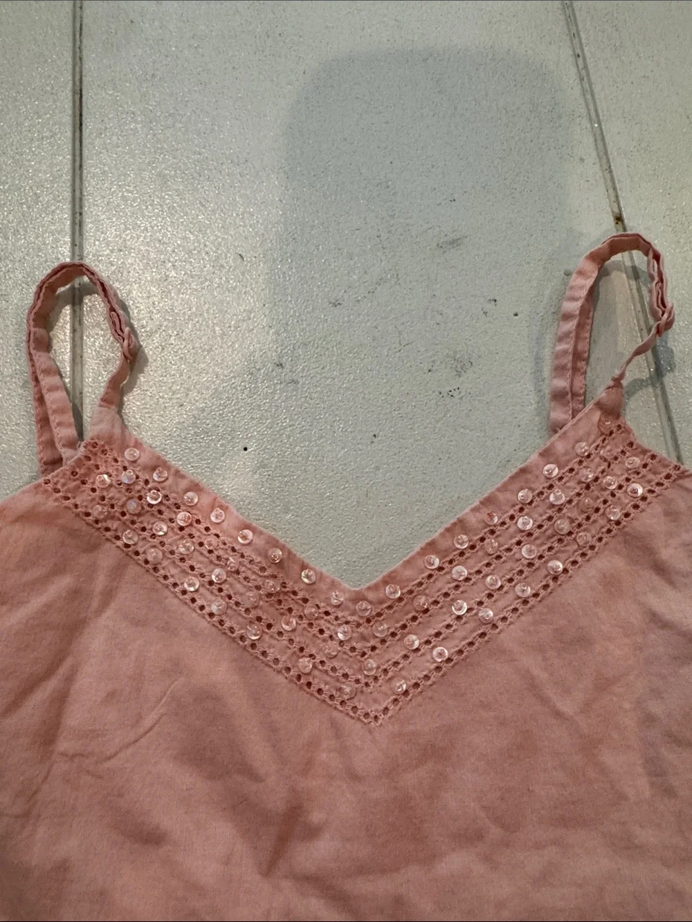 GAP Pink Cotton Spaghetti Strap Tank